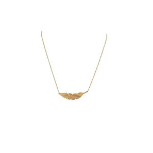 Women's Unbranded Gold Feather Pendant Necklace One Size
